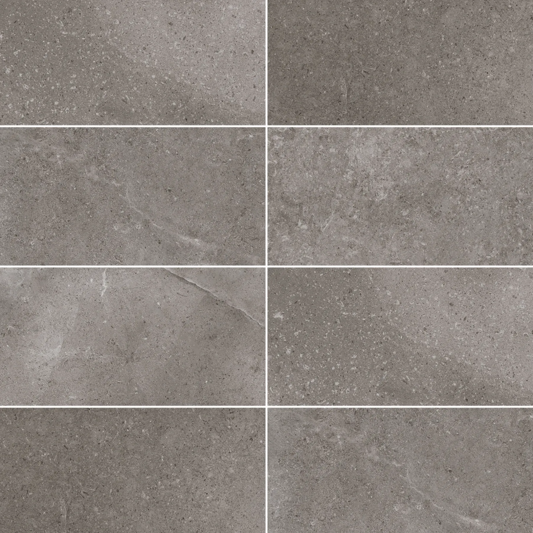 Store Fliser ^ XL-BYG LECCESE FOSSILE GULVFLISE 60X120 MØRK GRÅ