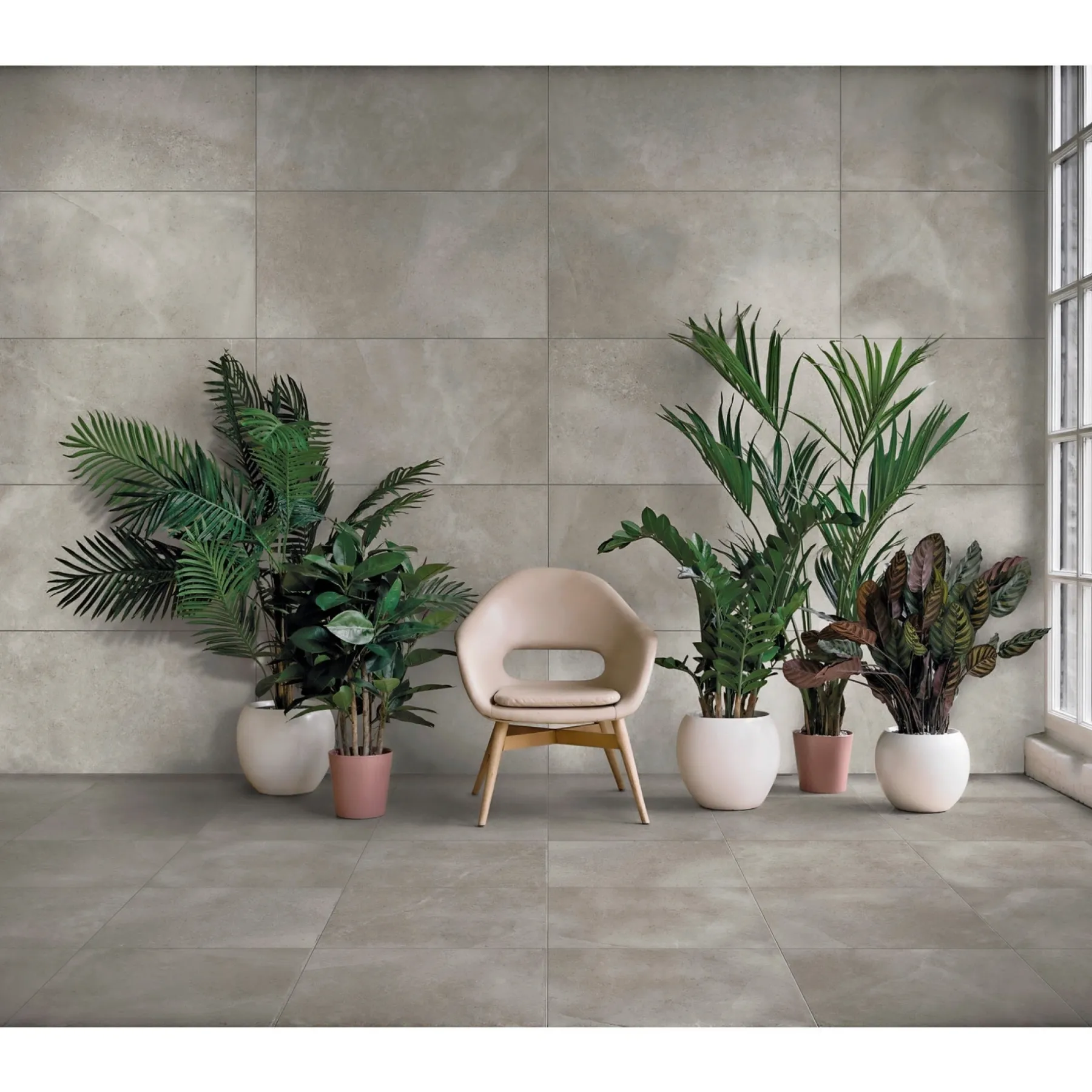 LECCESE FUMO GULVFLISE 120X120 GRÅ>XL-BYG Discount
