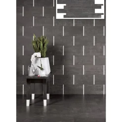 Mosaik ^ XL-BYG ON SQUARE LAVAGNA MOSAIK VÆGFLISE 30X60 MØRK GRÅ