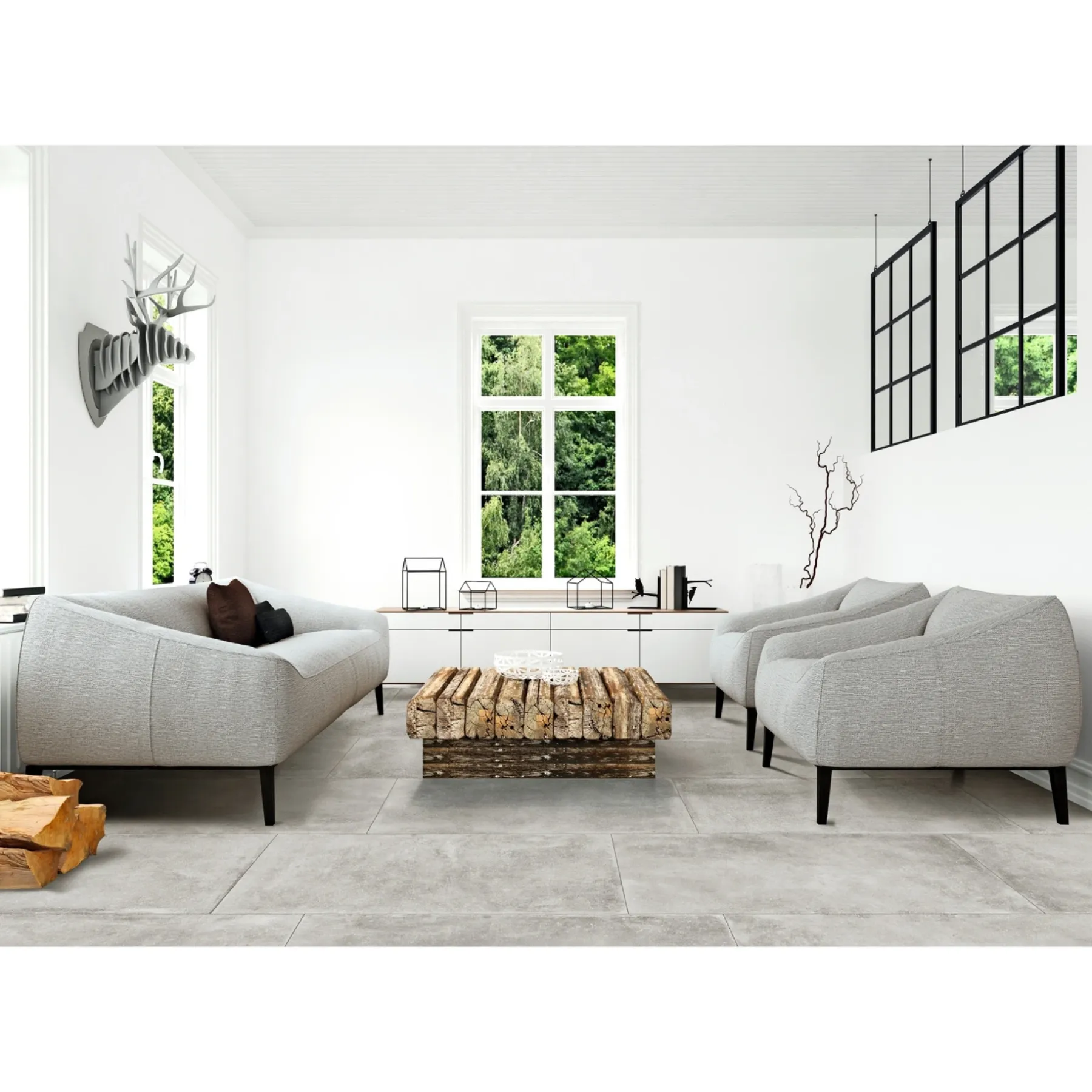 PIETRA LIMESTONE GREY GULVFLISE 30X60 GRÅ>XL-BYG