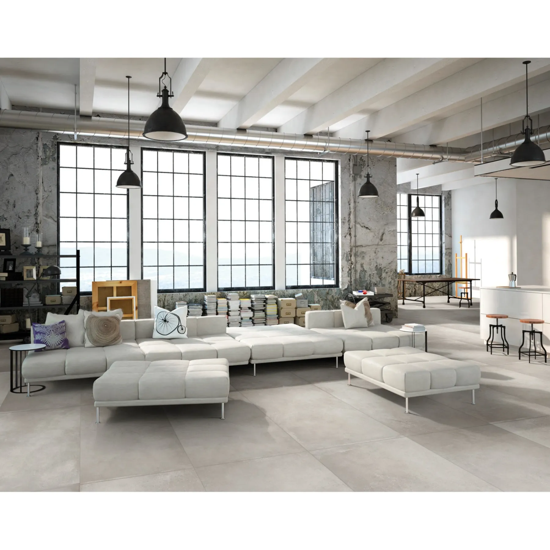 Sokkelfliser ^ XL-BYG SOLID LIGHT GREY SOKKELFLISE 7X60 LYS GRÅ
